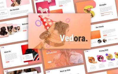 Modèle PowerPoint de présentation créative Vedora