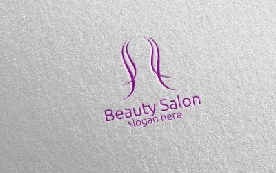 Plantilla de logotipo de salón de belleza