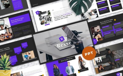 Rexse - PowerPoint-mall för Pitch Deck