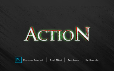 Texteffektdesign Photoshop Layer Style Effect - Illustration