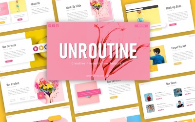 Unroutine Creative Presentation PowerPoint template