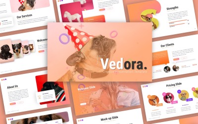 Vedora kreativ presentation PowerPoint-mall