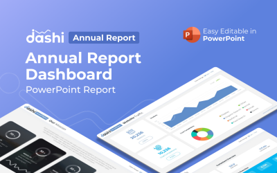 Dashi Annual Report Presentation Szablon PPT PowerPoint