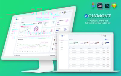 Holymont - комплект пользовательского интерфейса для панели управления медицинского администратора