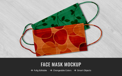 Макет маски для лица