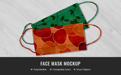 Maquette de produit de masque facial