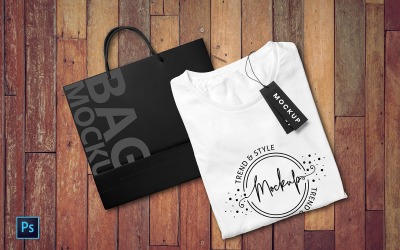 Maquette de produit TShirt avec sac