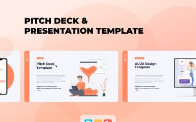 Pitch Deck - Modello PowerPoint Bundle di presentazione animata liscia