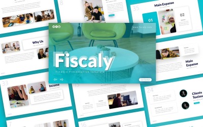Šablona PowerPoint Fiscaly Finance Presentation
