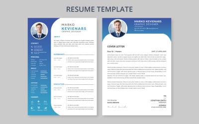 Cover Letter Design with Resume Template