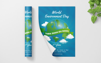 Día Mundial del Medio Ambiente - Plantilla de identidad corporativa