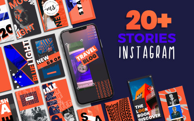 Шаблон для социальных сетей Instagram Stories