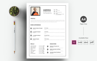Amenda Simpson - szablon CV i CV