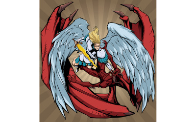 Anjo contra Diabo 2 - Ilustração