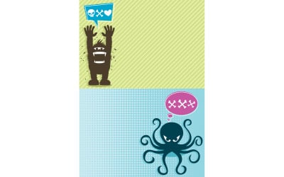 Monster Backgrounds 1 - Illustration
