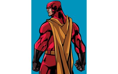 Modo Superhero Back Battle - Ilustração
