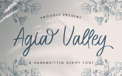Agia Valley - Handwritten Font