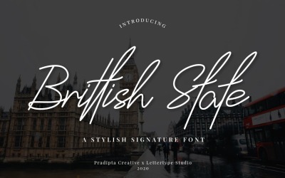 Brittish State Script betűtípus