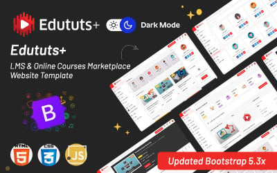 Edututsplus - LMS &amp;amp; Online Courses Marketplace Website Template