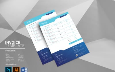 Factura - Plantilla de identidad corporativa