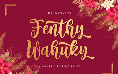 Fenthy Wahuky - Kedves Kurzív Betűtípus