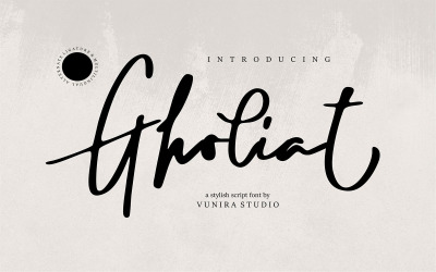 Gholiat | Fuente cursiva con estilo
