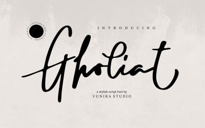 Gholiat | Snygg kursiv teckensnitt