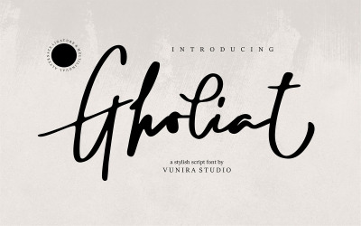Gholiat | Stílusos kurzív betűtípus