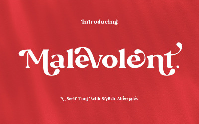 Malevolent - Playful Serif YR Font