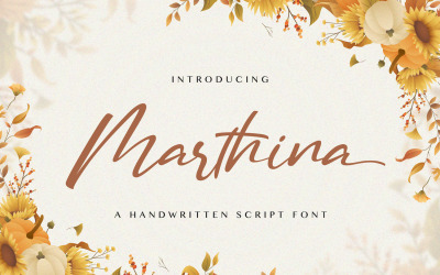 Marthina - Carattere scritto a mano