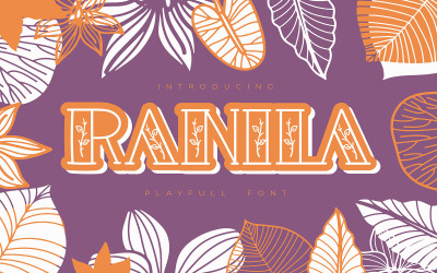 Ranila | Speels lettertype