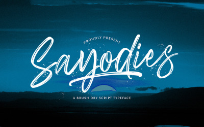 Sayodies - Handbrush Cursive Font