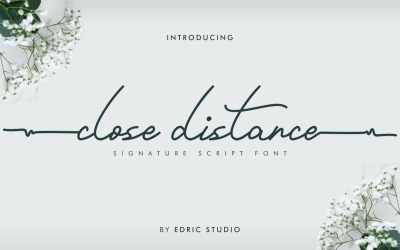 Stäng Distance Font