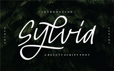 Sylvia | Carattere corsivo di bellezza
