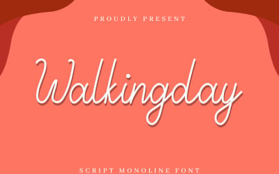 Walkingday Schriftart
