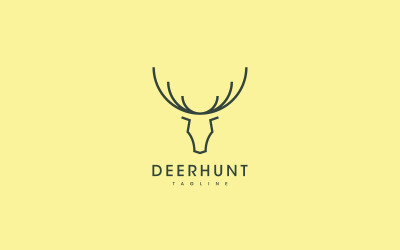 Deer Logo Vorlage geeignet für Mode, Luxusmarke, etc.