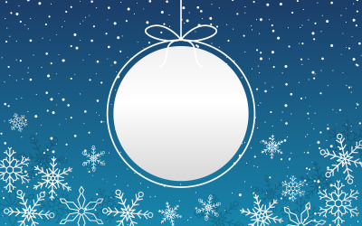 Snowflake nytt år - illustration