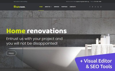 StyleRoom - Plantilla Moto CMS 3 para Renovación de Casa