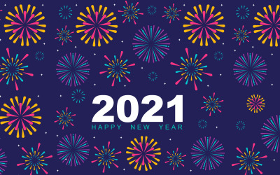 Tarjeta de año nuevo - ilustración