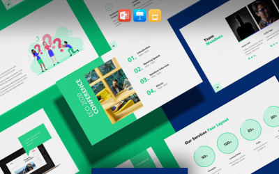 Business 2021 - Hladká animovaná prezentační sada PowerPoint šablony