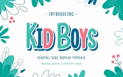 Kid Boys - Carattere di visualizzazione giocoso