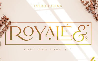 Royale Luksusowy krój pisma + czcionka LOGOS