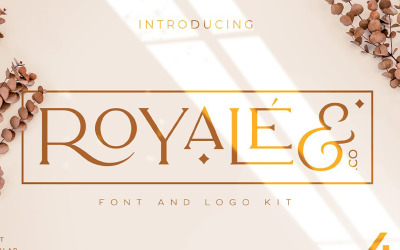 Royale luxe lettertype + LOGOS-lettertype