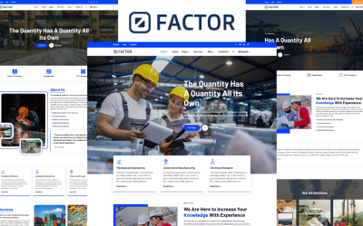 Factor - Industrie en fabriek HTML5-websitesjabloon