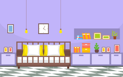 Hus Modernt rum - illustration