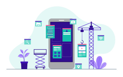 Mobiele App Smartphone - Illustratie