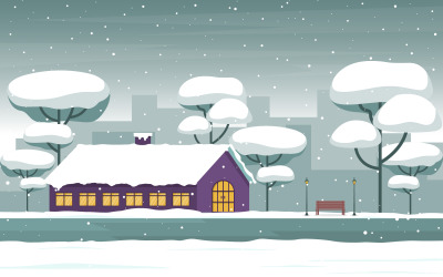 Stadshuslandskap - Illustration