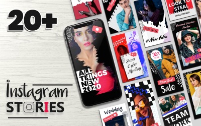 Modèle de médias sociaux Instagram Stories