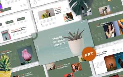 Moistu - Creative PowerPoint Template #146379