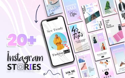Шаблон для социальных сетей Instagram Stories